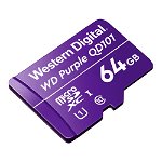 Card MicroSD 64GB'seria Purple Ultra Endurance - Western Digital WDD064G1P0C, Western Digital