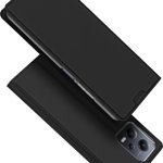 Husa tip carte pentru Xiaomi Redmi Note 12 5G / Poco X5, Dux Ducis Skin Pro, Negru
