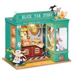 Puzzle 136 piese - Minicasuta de papusi - Alice's Tea Store | Robotime, Robotime
