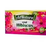Ceai de hibiscus flori, 20 plicuri, AdNatura, AdNatura