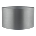Abajur Hilda Grey Faux Silk Drum Shade 40cm, dar lighting group