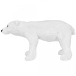 Urs polar din pluș de jucărie în picioare, alb, XXL