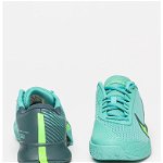 Nike, Pantofi pentru tenis Court Air Zoom Vapor Pro 2, Verde marin