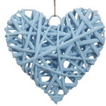 Decoratiune inima, albastru deschis cm 15x4, Mauro Ferretti