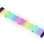 Cablu prelungitor Lian Li Strimer Plus V2, 8 benzi LED ARGB, 12+4-pin la 12+4-Pin 12VHPWR pentru RTX 40-Series, 320mm, 600W (Alb), Lian Li