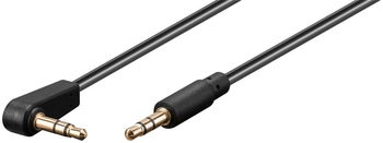 Cablu audio Jack Stereo 3.5mm tata - 3.5mm tata 90grade 1m Goobay