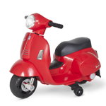 Motocicleta Vespa electrica pentru copii, Homcom, 18-36 luni, Rosu