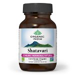 ORGANIC INDIA Shatavari | Echilibru Hormonal Natural, Lactatie, Fertilitate, 60 capsule vegetale, 