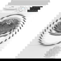 Uscator de rufe Beko B3T68230, Pompa de caldura, 8 kg, 15 programe, Clasa D, Alb, SteamCure, RecycledDry, EcoGentle, Aquawave, Beko