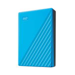 WD 4TB My Passport Portable Hard Drive with Password Protection and Auto Backup Software - Blue