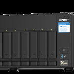 NAS QNAP 832PX 8-Bay, CPU Annapurna Labs Alpine AL324 1.7GHz Quad Core, RAM 4GB DDR4 SODIMM (max. 16GB), HDD 2.5"/3.5" SATA 6Gbps (neincluse), LAN: 2x2.5GbE 2x10GbE SFP+, placa aditionala PCIE 2 porturi 2.5GbE, USB3.2 Gen2: 2 USB3.2 Gen1: 3, to, QNAP