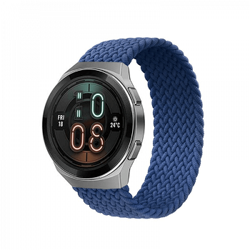 Curea elastica stretch din nylon pentru smartwatch universala 22mmM albastru
