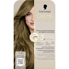 Vopsea de par permanenta cu amoniac Schwarzkopf Creme Supreme, 7-0 Blond Natural, 182 ml