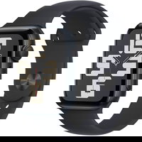 Apple Watch SE (2023), GPS, Carcasa Midnight Aluminium 40mm, Midnight Sport Band - S/M