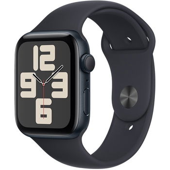 Apple Watch SE (2023), GPS, Carcasa Midnight Aluminium 40mm, Midnight Sport Band - S/M, Apple