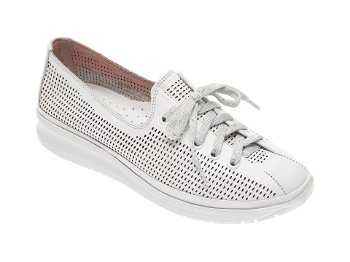 Pantofi FLAVIA PASSINI albi, 0182096, din piele naturala