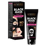 Revuele Black Mask Peel Off Co-Enzymes mască exfoliantă impotriva punctelor negre 80 ml, Revuele