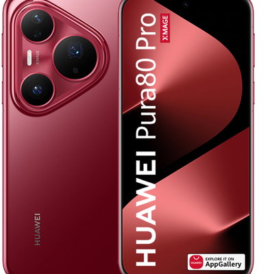 Smartphone Huawei Pura 80 Pro, 512GB, 12GB RAM, Dual SIM, 5G, 4-Camere, Glazed Red, Huawei