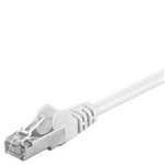 Cablu de retea F/UTP Goobay, cat5e, 1m, alb