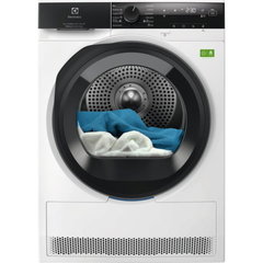 Uscator de rufe ELECTROLUX EW8D495RCE PerfectCare800 Ecoline, pompa de caldura, 9 kg, Clasa B , Wi-Fi, motor Inverter, UltraCare + DelicateCare +senzori 3DSense, Iluminare interioara, MixCARE, Reversibil +, Silent, Adancime totala 66 cm, alb