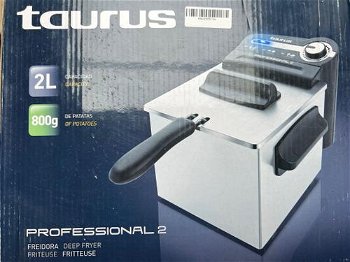 Friteuza Taurus Professional 2, 1700W, 2L, Termostat reglabil (Inox), Taurus