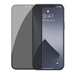 Folie Sticla Baseus, 2 x Tempered Glass 0.3mm Privacy, iPhone 12 Mini, Negru, Baseus