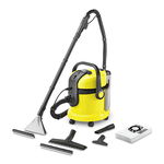 Aspirator cu spalare Karcher SE 4001 10811300, 1400 W, 4 L, Mâner 3-în-1, Duza aspirare uscata, Duza pulverizare / aspirare pentru suprafetele dure, Negru/Galben