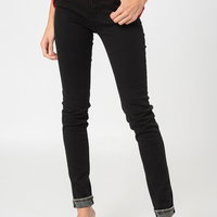 Love Moschino, Blugi slim fit, Gri antracit, Negru, 32