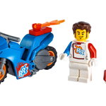 Motocicleta de cascadorii cu racheta, LEGO