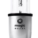 Blender Magic Bullet, 200 W, 1 viteza, cupa inalta 0.56l, cupa mica 0.355l, cana pentru transportare 0.56l, 8 accesorii, Argintiu, 