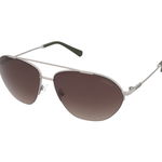 Guess, Ochelari de soare aviator cu rama metalica, Gri