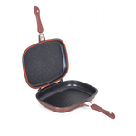 Tigaie dubla ZILAN ZLN-9522, 30cm, marmura, negru