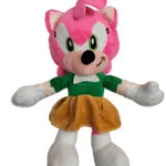 Jucarie de Plus Sonic Amy, cu Snur si Ventuza, 28 cm, Roz
