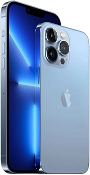 Telefon Mobil Apple iPhone 13 Pro, Super Retina XDR OLED 6.1", 128GB Flash, Camera Quad 12 + 12 + 12 MP + TOF 3D LiDAR, Wi-Fi, 5G, iOS (Albastru)