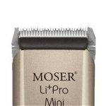 Moser Li Pro Mini Rose Gold Aparat de tuns barba profesional cu acumulator si cablu ideal pentru contur