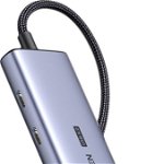 Hub, Ugreen, USB-C/USB-A/HDMI, Gri