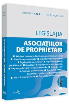 Legislația asociațiilor de proprietari (ianuarie 2021) - Paperback brosat - *** - Universul Juridic, 