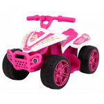 ATV electric LITTLE MONSTER, roti si scaun din plastic, 70x38.5x42 cm, putere 25W - Roz