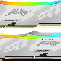 Memorie Kingston FURY Renegade White RGB 32GB DDR5 6400MHz CL32 Dual Channel Kit KF564C32RWAK2-32