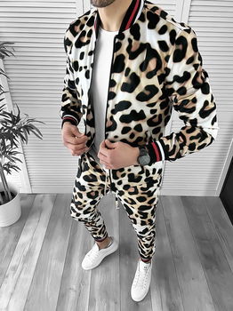 Trening barbati slim fit Pantaloni + Hanorac 10137 I5-5.3