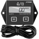 Tahometru si contor orar potrivit pentru motoarele 2T si 4T, domeniul de masurare 9999.9 h, precizie de masurare 0.1 h, pentru motoare termice