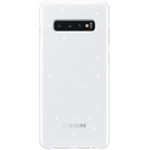 Husa Cover Led Samsung pentru Samsung Galaxy S10 Plus Alb