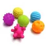Set 6 mingi senzoriale moi pentru bebelusi, set 6 bucati, buz