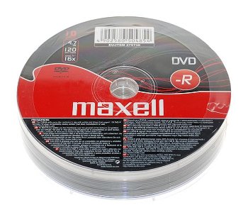 DVD-R 4,7GB, 16X, 10 bucati, Maxell - 401506