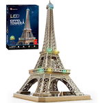 Cubic Fun - Puzzle 3D Led Turnul Eiffel 84 Piese