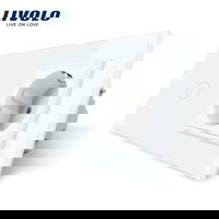 Intrerupator touch simplu cap-scara cruce Livolo, Livolo