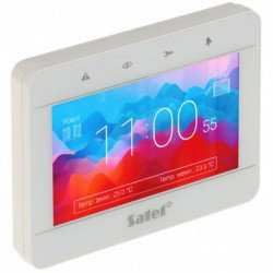 Tastatură Satel INT-TSG2-W 4.3" touchscreen albă, SATEL