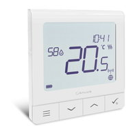 Termostat programabil, incalzire pardoseala, RF, controlabil prin internet, Salus, SQ610RF, cu acumulator, 86x86x11mm