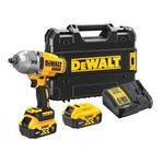 Cheie cu impact pe acumulator DCF900P2T, prindere patrat 1/2inch, 135/813/1396Nm, 18V, 2x5Ah, cutie TSTAK Dewalt, DeWALT