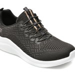 Pantofi sport SKECHERS alb-negru, ULTRA FLEX 2, din material textil